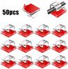 50/100PCS Cable Organizer Clips Cable Management Wire Manager Cord Holder USB Charging Data Line Bobbin Winder Wall Mounted Hook
