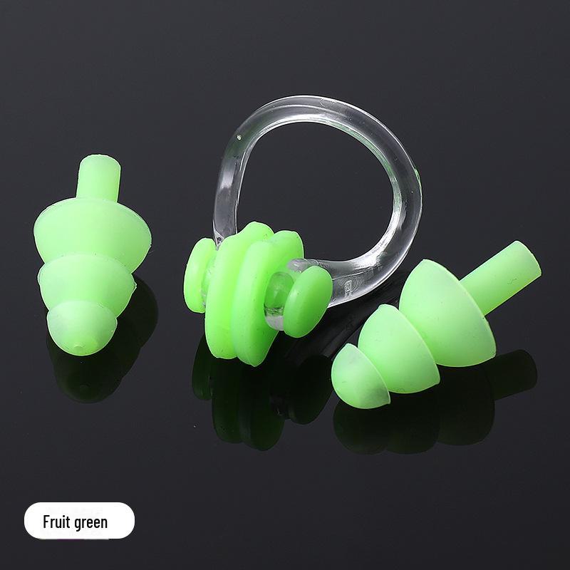 Waterproof Silicone Swimming Nose Clip & Ear Plugs Set with Case