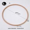 Wood Floral Hoop Wreath 10Pcs Wood Floral Hoop Rings for Wedding Wreath Wall Hanging Decoration Dream Catcher Art Craft