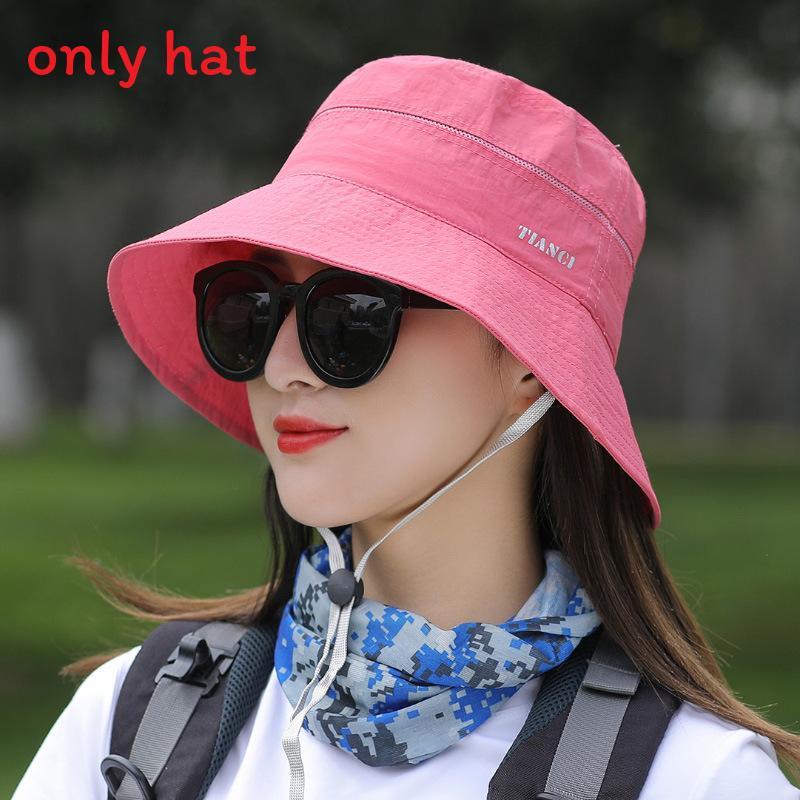 

Fisherman Hat Summer Outdoor Sun Protection Breathable Wide Brim For Women арбуз красный