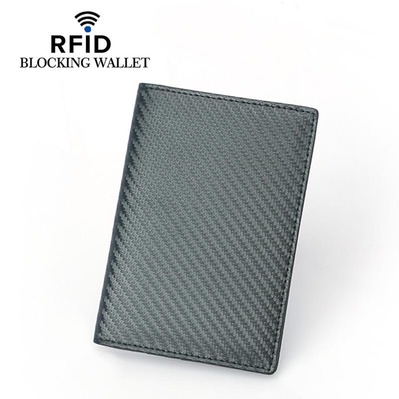RFID Genuine Leather Passport Holder - Top Layer Cowhide Protective Cover for Men and Women