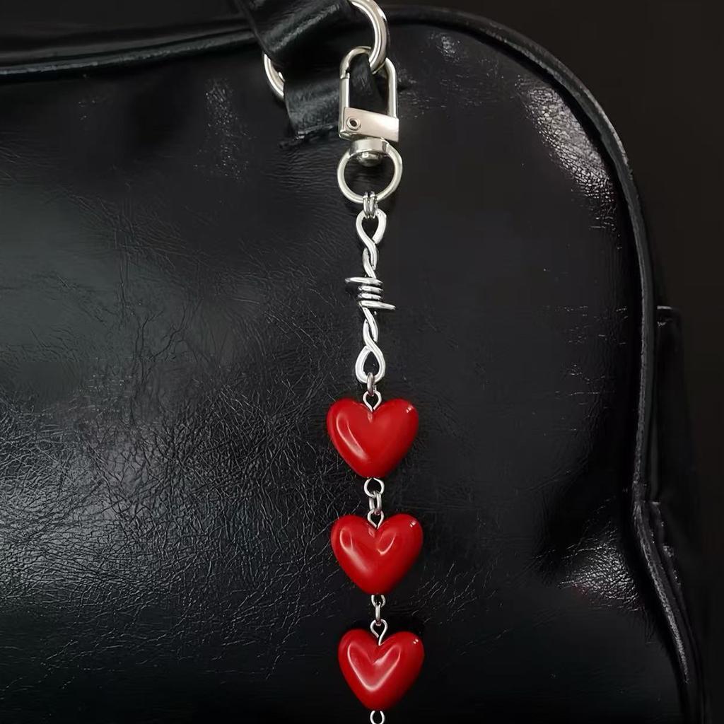 Love Charm Key Holder With Star Accent Practical Jewelry for Teens and Adults