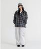 LEMAIN SECOND One-Pleat Wide Cargo Sweatpants [White Melange]