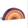 Arch Bridge Rainbow Building Blocks Kids Wood Stacker Baby Toy Color Cognitive Children Montessori Educational Wooden Toys