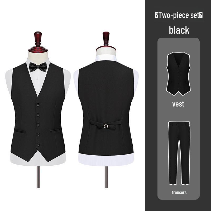 

Мужской деловой жилет для жениха - профессиональный наряд для жениха, большой размер, повседневная и свадебная одежда 2XL