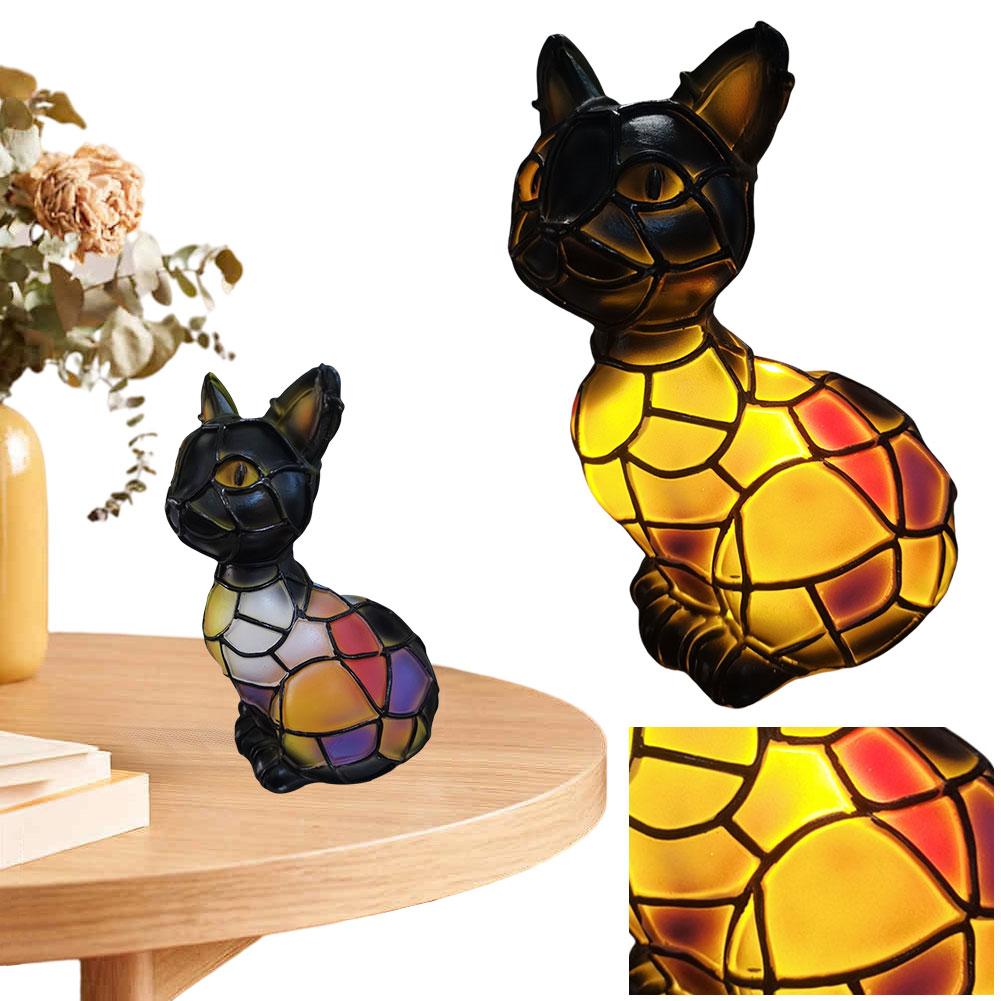 Animal Resin Table Lamp LED Desk Lamp Cute Nightstand Lamp for Living Room & Bedroom