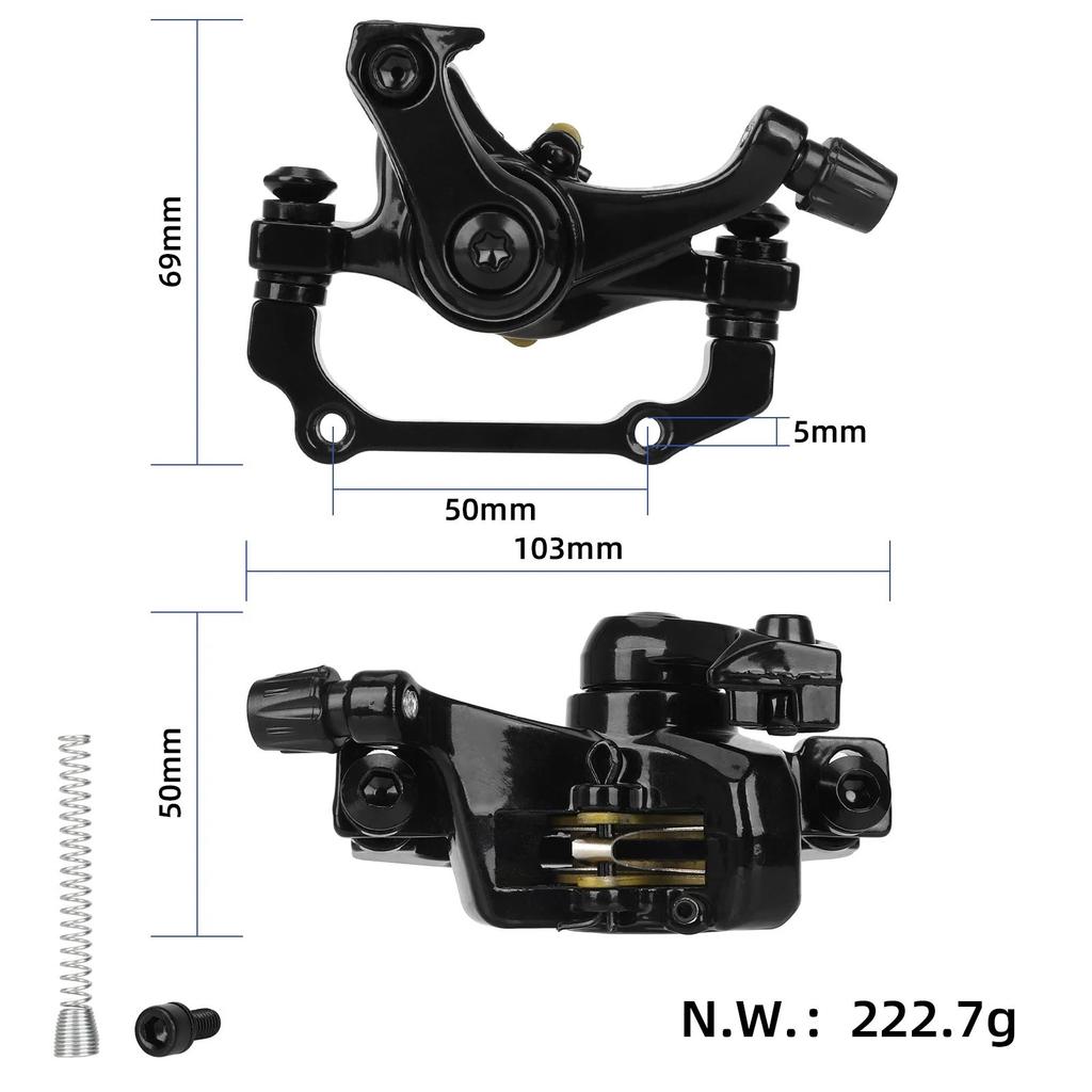 Right Front Right Rear Disc Brakes for Kukirin G2 Electric Scooter Aluminum Alloy Disc Brake Caliper E-Scooter Replacement Parts