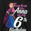 Frozen Childrens/Kids Fearless Like Anna 6th Birthday Pullover Hoodie