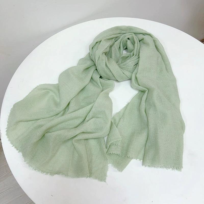 Autumn And Winter Vintage Wool Scarf Warm Shawl For Lady Classical Stripe Long Winter Wool Scarves