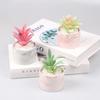 Simulation Succulent Ceramic Bonsai, Clear Marble Ceramic Basin, Fresh Decoration Of Nordic Office Furniture
