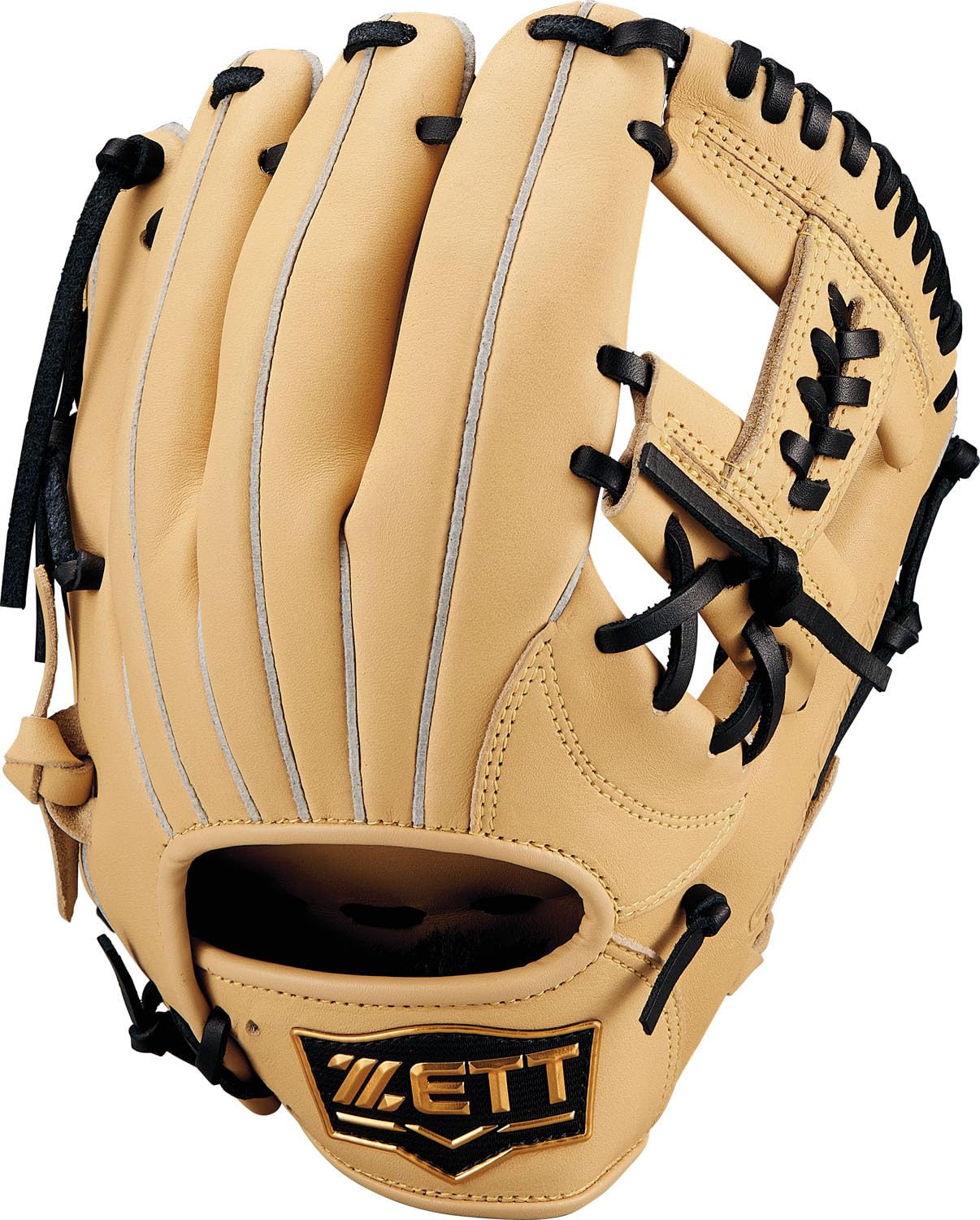 

ZETT Youth Baseball Soft Pastel Brown x Black BJGB74530F Glove, Steer, All-Around, Left-Handed Throw, (3219), Size M,