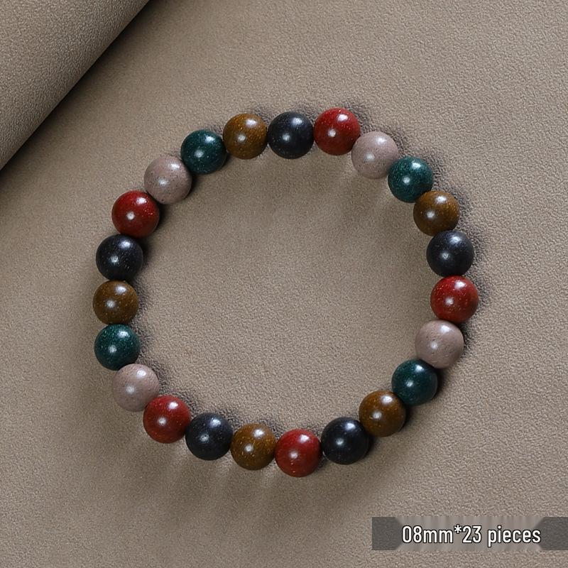 Shi Xiang Handmade Five Elements Incense Beads Bracelet