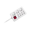 Multiprise rallonge Rebel 1,5 m 7 prises