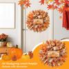 3D Thanksgiving Decorative Wreaths Pumpkin Ribbon Wreaths  Color Decorations