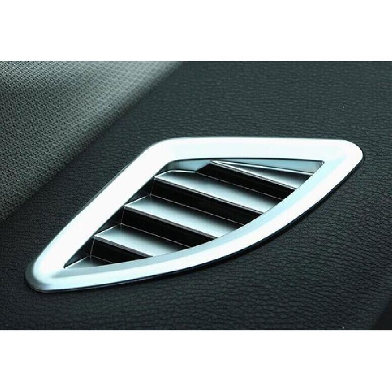 Cover Trim For BMW 5 Series G30 Dashboard Side Outlet Vent Matte Silver 2018-22