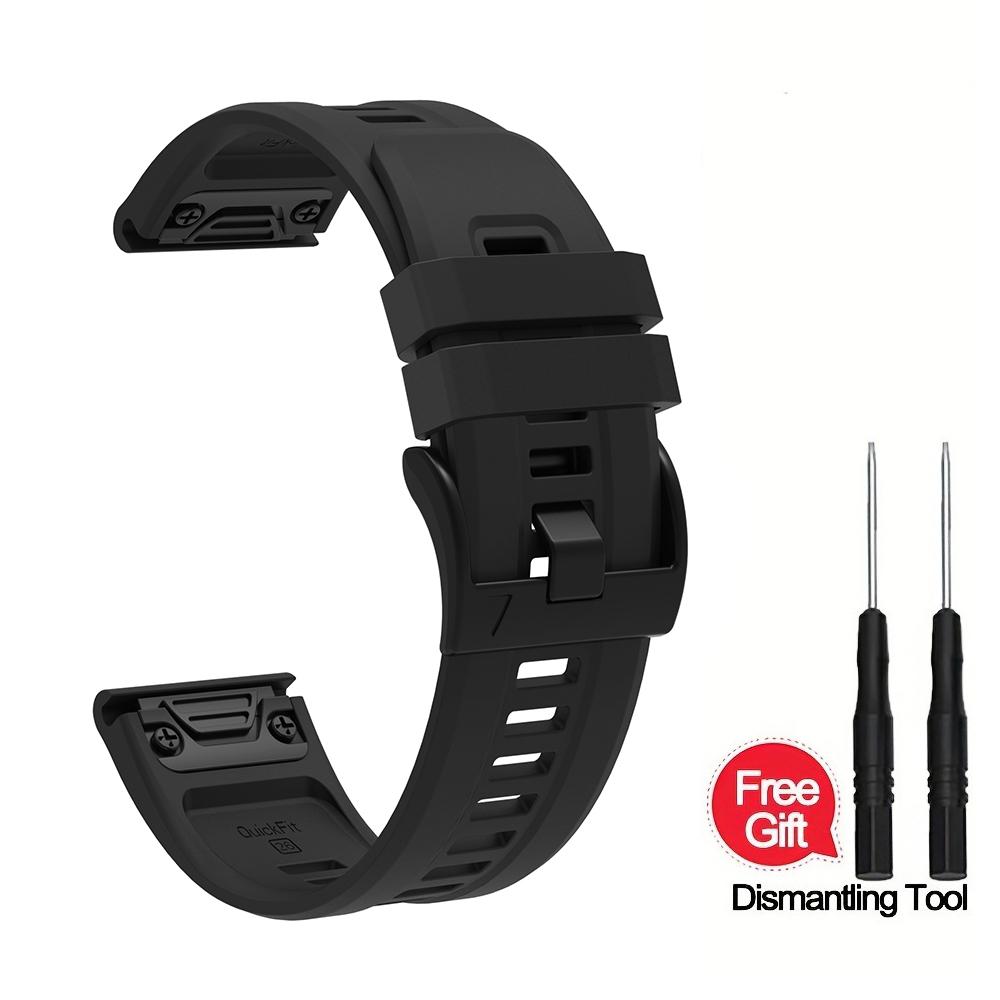 Silicone Watch Strap 26mm 22mm For QuickFit Garmin Band Fenix 8 7X 7 7S 6X 6 Pro 5 5X Epix 2 Forerunner 965 955 945 Instinct 2