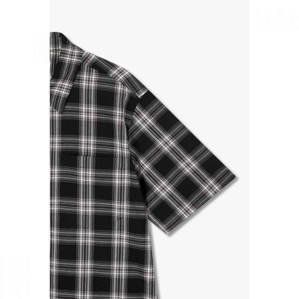Cotton Check Short Sleeve Shirt Studio Tomboy 9105321191ar 