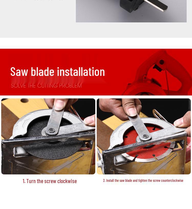 Electric Multi-Function Handheld Chainsaw: Wood, Stone, Tile Cutter 