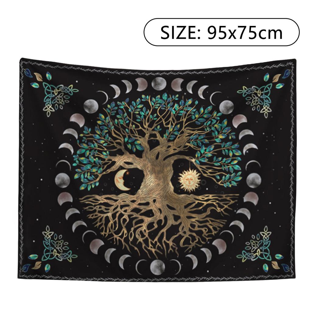 Mandala Tapestry Hippie Tapestries Mystic Chakra Meditation Decor Tapestry Decor for Living Room Backdrop Dorm
