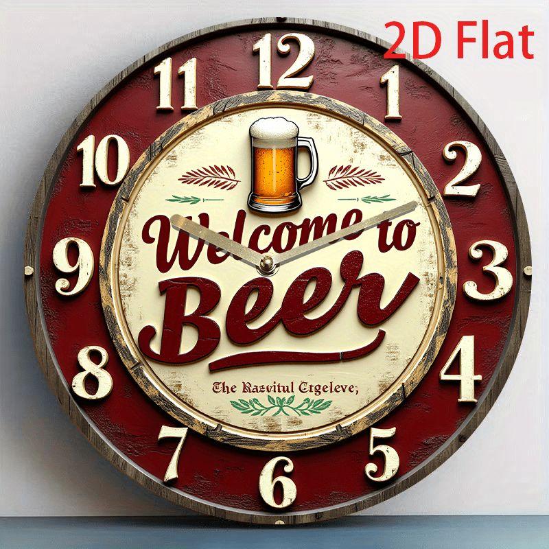 Segno in Latta Metallico Birra Decorazione Murale 20x30cm