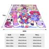 Anime The Amazing Digital Circus Decken aus Fleece für Frühling und Herbst, multifunktional, ultraweich, Überwurfdecke für Sofa, Reise, Tagesdecke
