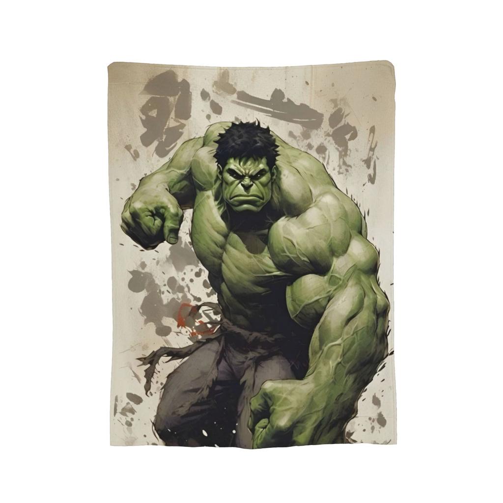 Hulk Retro Vintage Samt-Kuscheldecken Decke für Bettwäsche Sofa Super Warm Bettüberwurf,