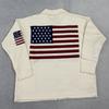 Autumn and winter street jacquard design sense cardigan zipper loose casual sweater