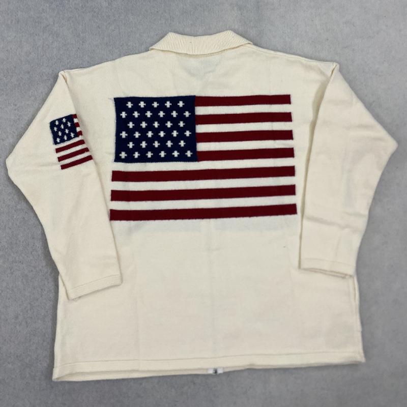 Autumn and winter street jacquard design sense cardigan zipper loose casual sweater