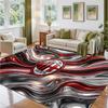 AC Milan Design Crystal Velvet Rug Soft Decorative Mat for Bedroom Entrance