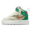 Nike Air Force 1 Mid EasyOn SE GS Latte di Cocco Verde Stadio Sneakers da Bambino Rosa Crema-Rise Canapa FQ3693-100