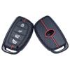 Silikon-Autoschlüsselhülle für Hyundai/Kia 3–4 Tasten, Wabendesign