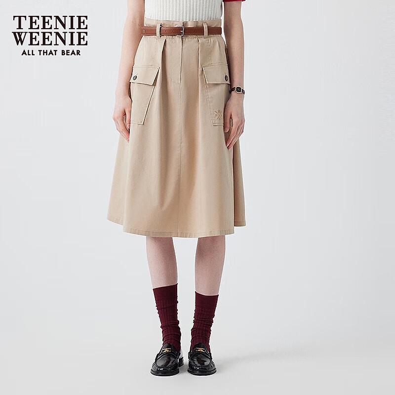 Teenie Weenie Women s A-Line Cargo Midi Skirt S