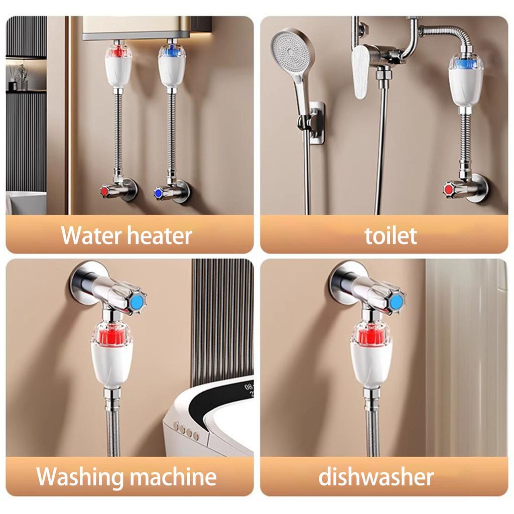 Electric Water Heater Inlet Pre Filter Water Outlet Purifiers Strong Dirt Filter Faucet Filters Bathroom Accessories