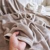 Lightweight Plush Blanket Solid Color Flannel Throw Blanket, for Bed, Portable Nap Sofa, Couch, Soft Fuzzy Sleeping All Seasons Warm