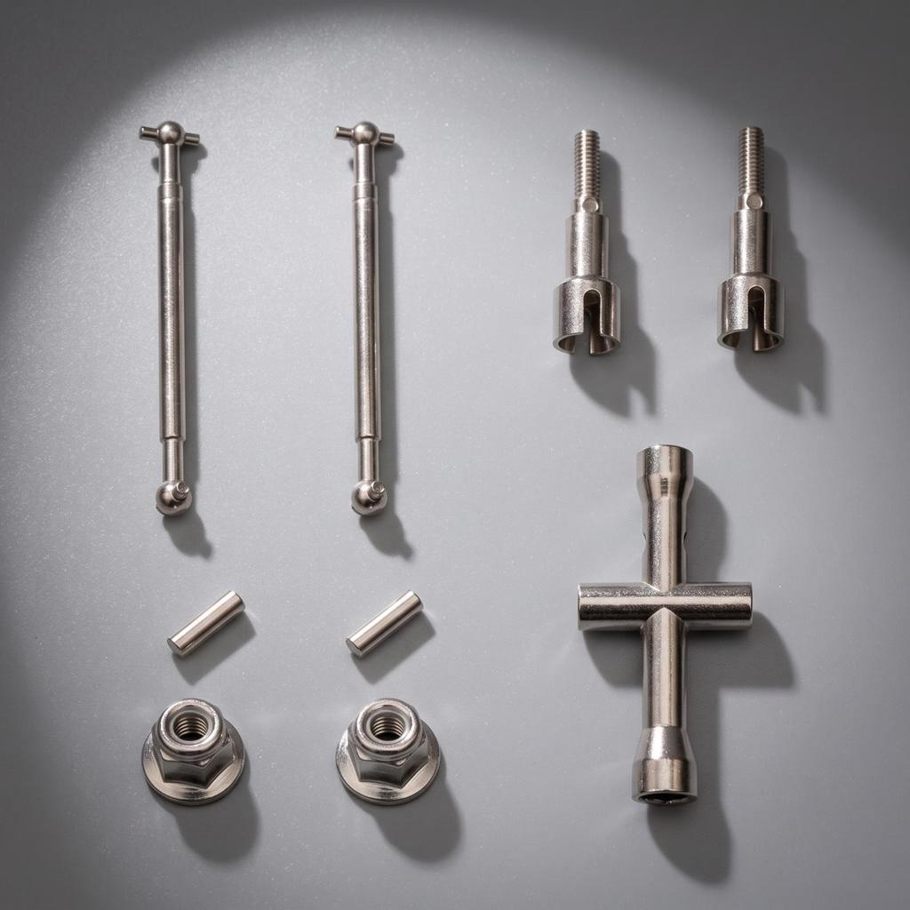 RC Drive Shaft with Cross Wrench Sturdy Assembly Driveshaft Alloy