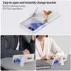 Samsung Z Flip 7 Protective Case with Card Slot and Hinge Bracket, Foldable Anti-drop Design