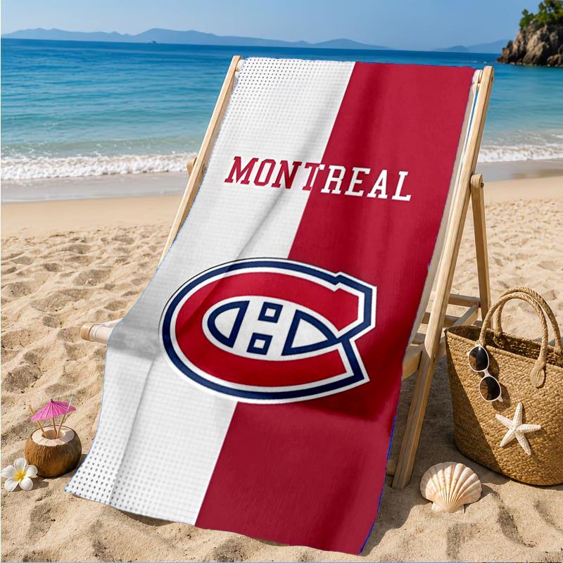 Montreal Canadiens Hockeyteam Strandlaken, Super Zacht Microvezel, Perfect Cadeau voor Haar/Hem, Verjaardag, voor Zwembad, Strand, Reizen, Decoratie Strandfeest