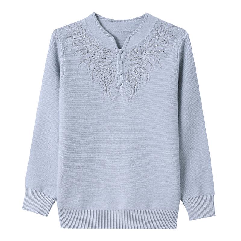 2026 Year of the Tiger Red Sweater: Stylish Base Layer for Middle-Aged & Elderly Women's Wear