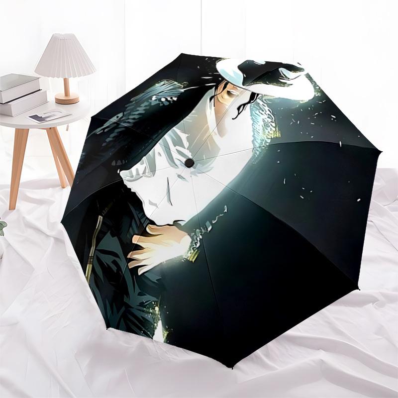 1pc Moonwalker Smooth Criminal Automatic Folding Umbrella, Portable Collapsible Design, Casual Outdoor Accessory L1202013