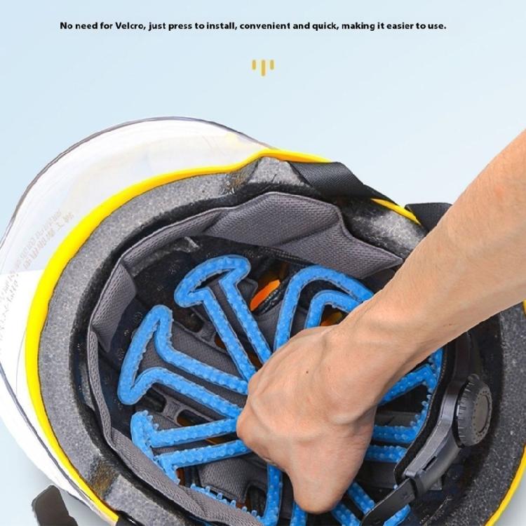 Odor Resistant Helmets Liner Cushions Flexible Silicone Padding for Cycling Motorcycle Safety Gear Hassle Free Setups