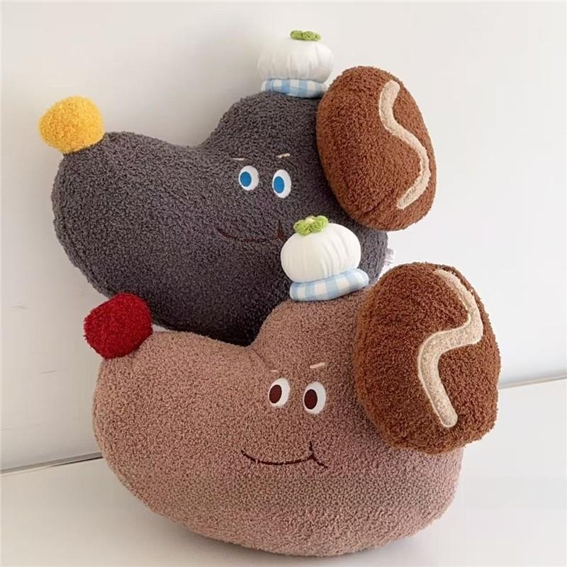 Adorable Head Dog Shape Pillow With Pp Cotton Filling For Couch Decor And Travel