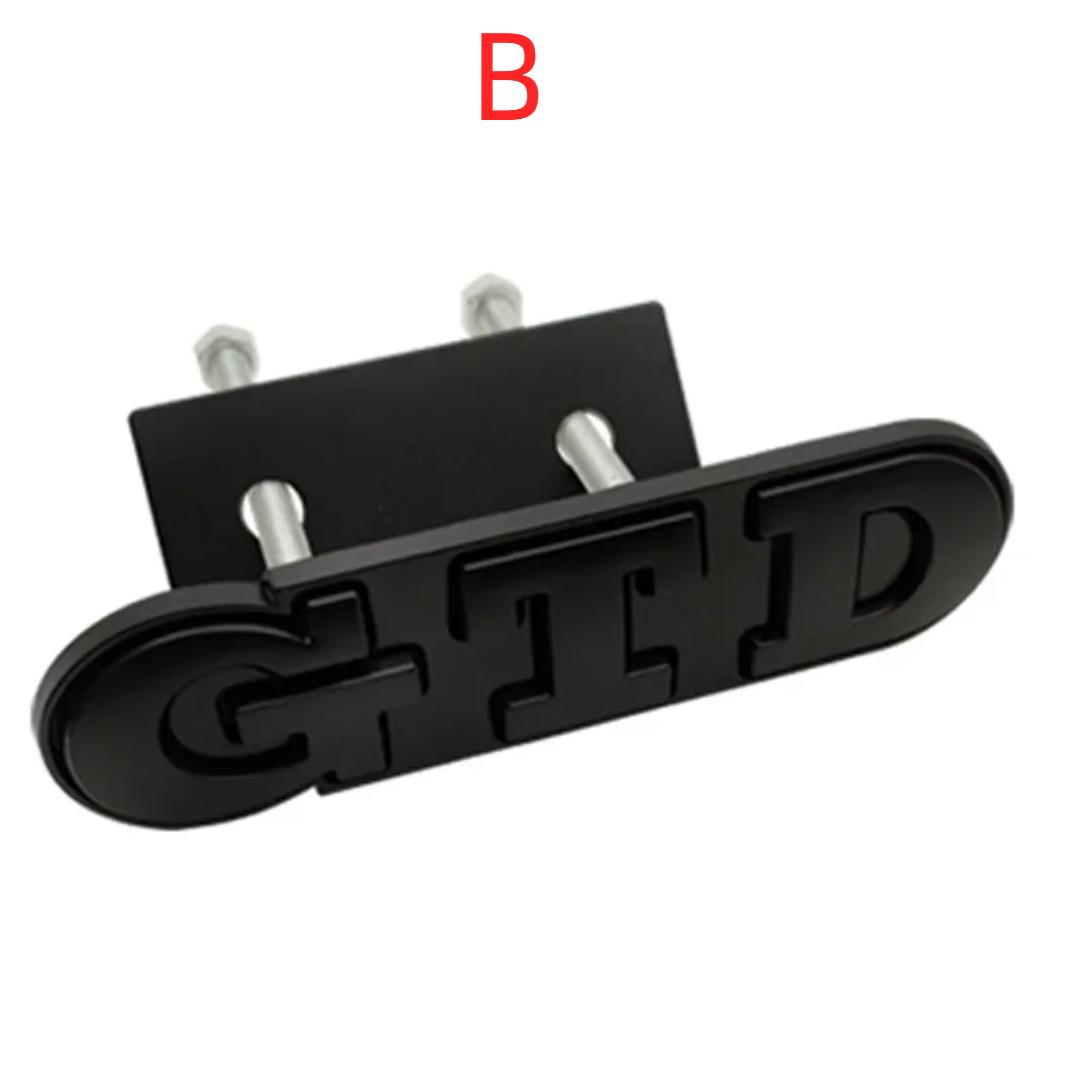 

3D металлический GTD значок на переднюю решетку, наклейка-эмблема для V/W Polo Golf 5 6 7 CC P/assat J/etta MK4 MK5 MK6, Стайлинг автомобиля B