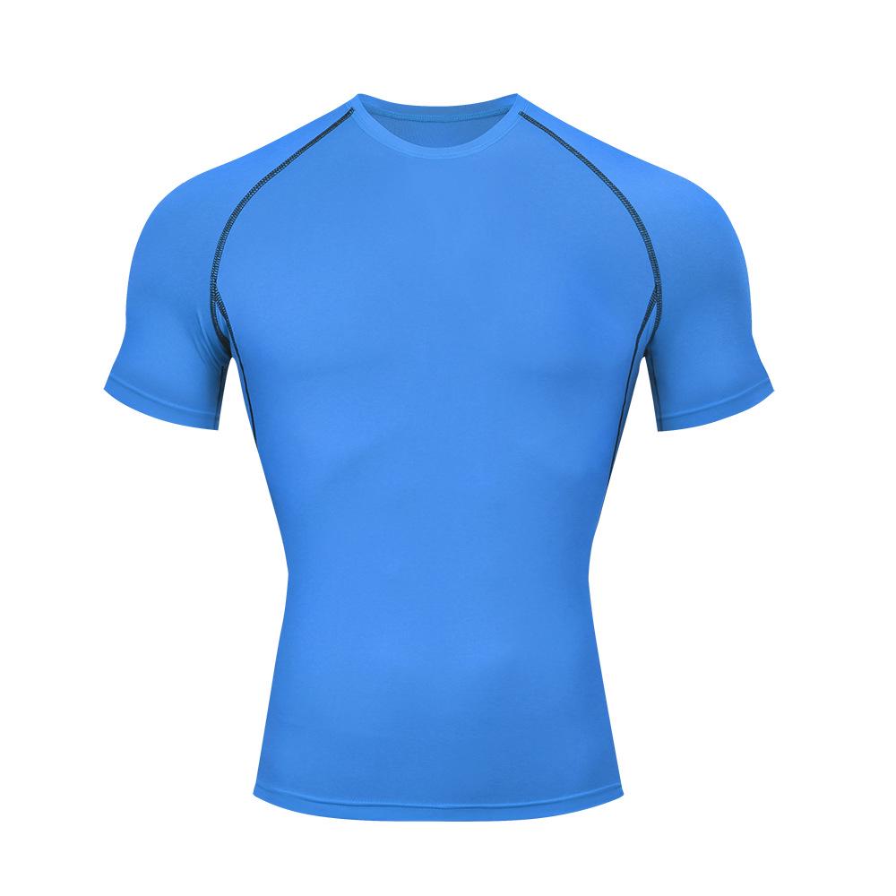 Men's Quick-Dry Sports Compression T-Shirt - Breathable, Elastic, Short Sleeve Fitness Wear