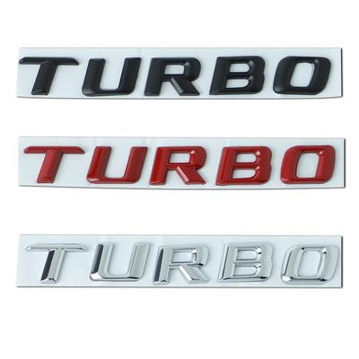 Turbo Emblem Autoaufkleber 3D Metall Turbo Plakette Aufkleber für C63 E300L Kotflügel Seite Autostyling Umbau Aufkleber
