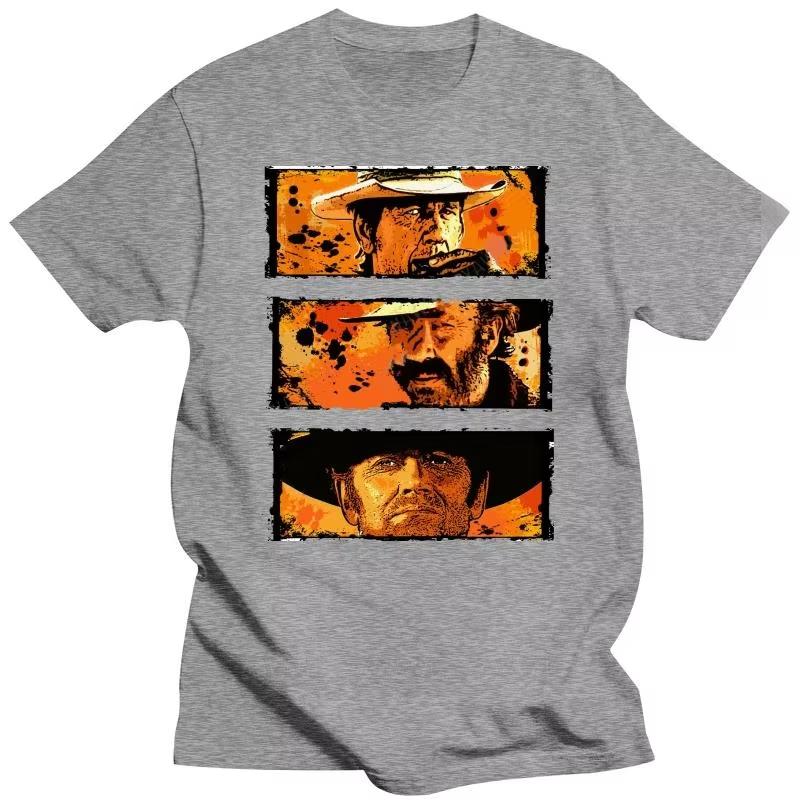 2025 Es war einmal im Westen T-Shirt Sergio Leone Neues Mode-T-Shirt Kurzarm Gestalte dein eigenes Herren-T-Shirt schwarze Oberteile