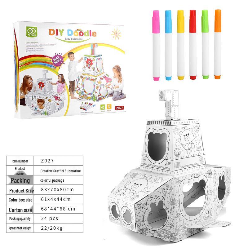 

3D DIY Граффити Дом: Креативная развивающая игрушка для годовалых детей