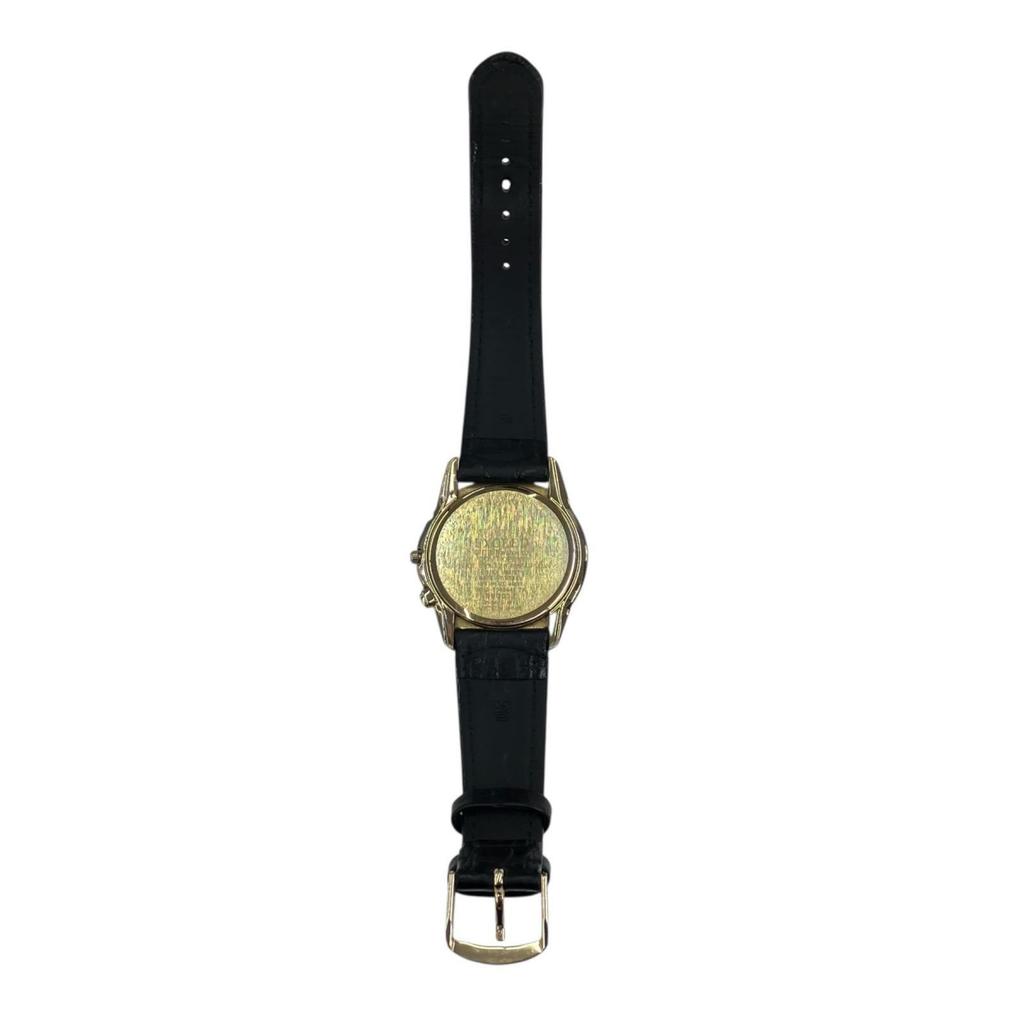 Used 186001 As-is CITIZEN Exceed Eco-Drive H113-T009841 Gold/Black Men's