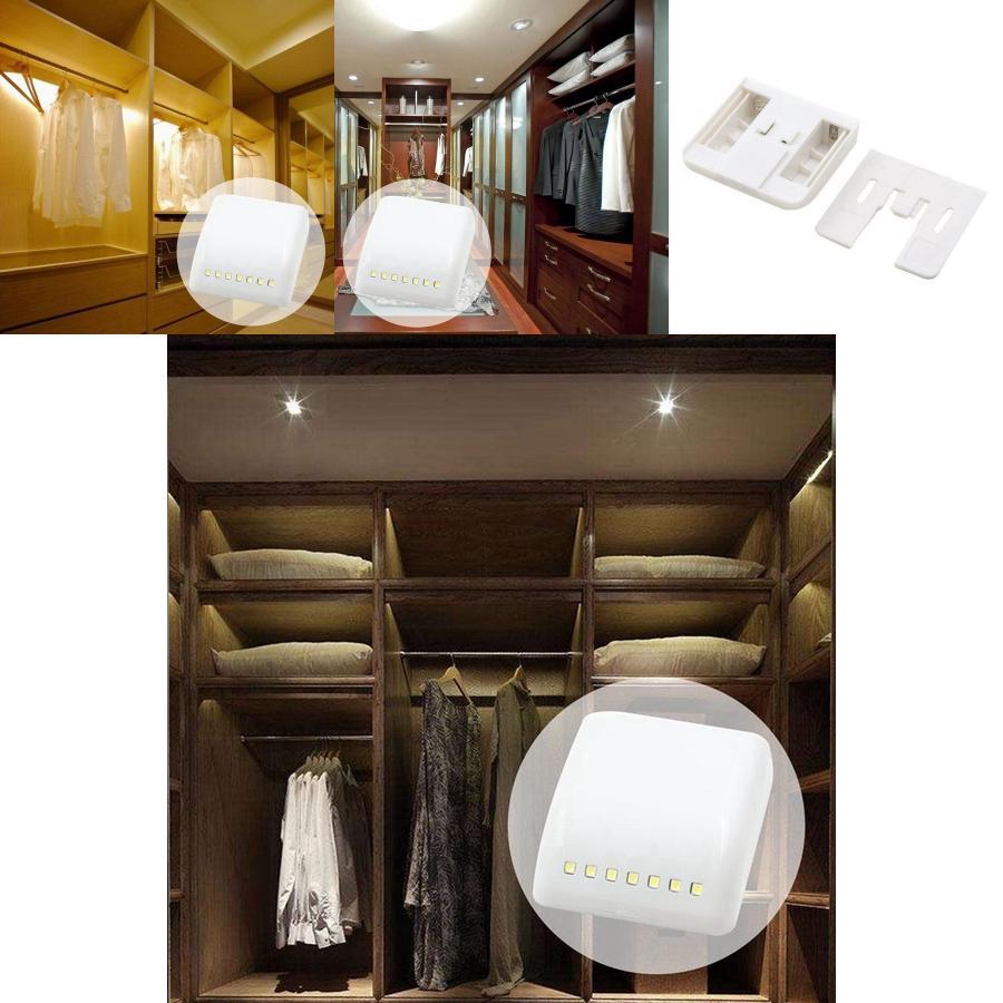Sensor Led Light Night Lamp Inner Hinge Cabinet Wardrobe Drawer Powered Battery