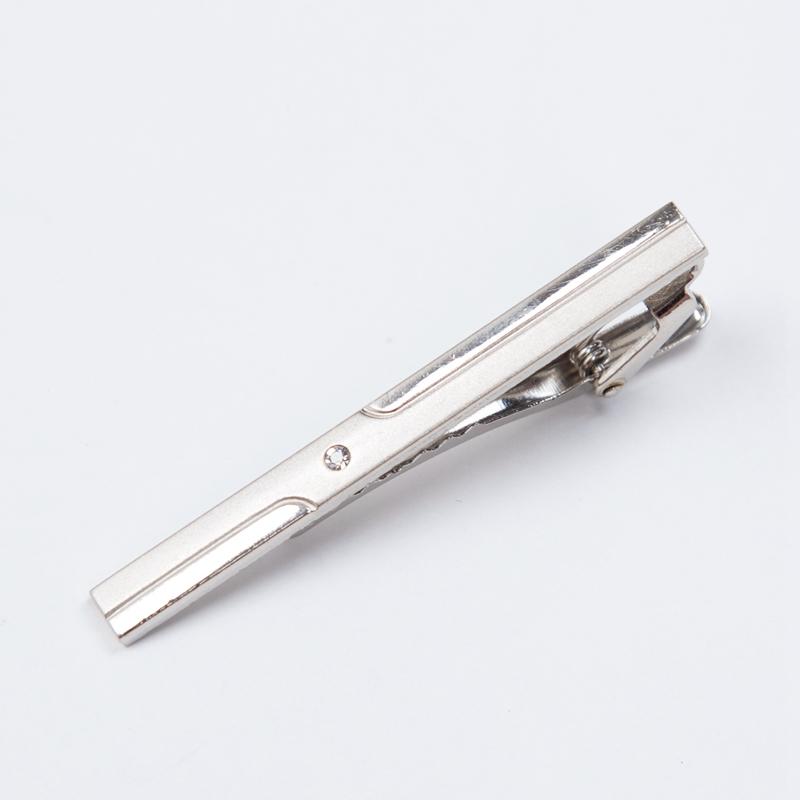 

Tie Clips for Men Necktie Accessories Fashion Metal Silver Color Tone Simple Bar Clasp Practical Clasp Tie Pin Collar Clip