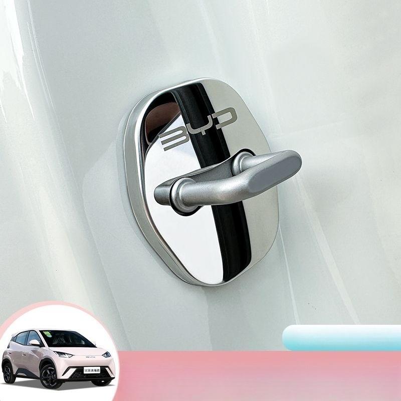 BYD 4Pcs Car Door Protective Cover Stainless Steel for BYD Dolphin Surf Seagull Shark Sealion Atto 3 Yuan Plus Song Plus Seal